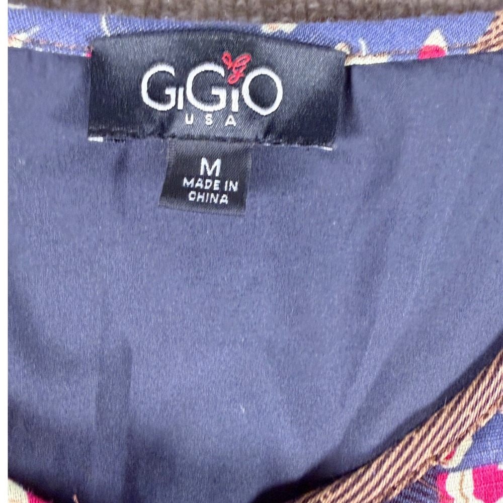 GIGIO USA Patchwork Quilted Sherpa Jacket – Cottagecore Boho Button Front Size M - Picture 7 of 10